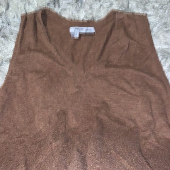 Rocky Barnes x 360 Brown 100% Cotton TankTop blouse - Picture 3 of 4